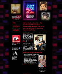 MJ Hair Studio website